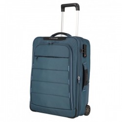 Mažas medžiaginis (kombinuotas) lagaminas Travelite Skaii 2w-M Mėlynas