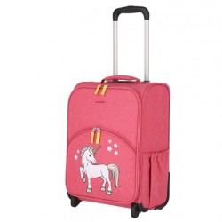Vaikiškas medžiaginis lagaminas Travelite Youngster Rožinis