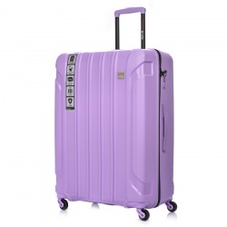 Didelis plastikinis lagaminas Swissbags Tourist PP-D Violetinis (Pastel Purple)