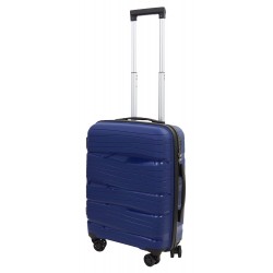 Mažas plastikinis lagaminas Gravitt PP002 M Tamsiai mėlynas
