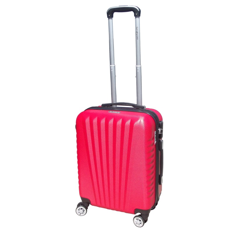 Mažas plastikinis lagaminas Gravitt 888 EXP M Raudonas