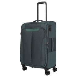 Vidutinis medžiaginis lagaminas Travelite Croatia V Tamsiai žalias (Tannengrun)
