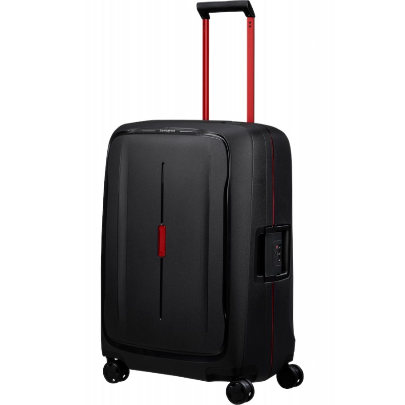 Vidutinis plastikinis lagaminas Samsonite Essens V Juodas (Charcoal Red)