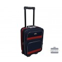 Mažas medžiaginis lagaminas Deli 901-M Tamsiai mėlynas/raudonas