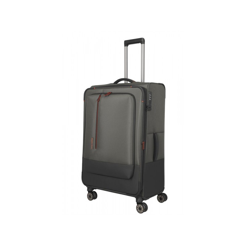 Didelis medžiaginis lagaminas Travelite Crosslite 5.0 D Žalias (Dark Olive)