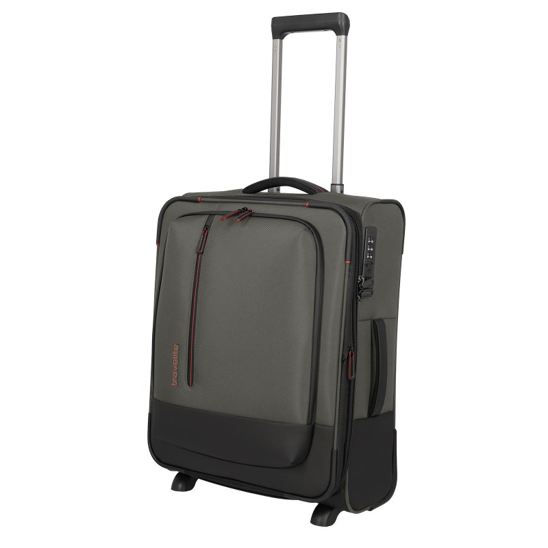 Mažas medžiaginis lagaminas Travelite Crosslite 5.0 M-2w Žalias (Dark Olive)