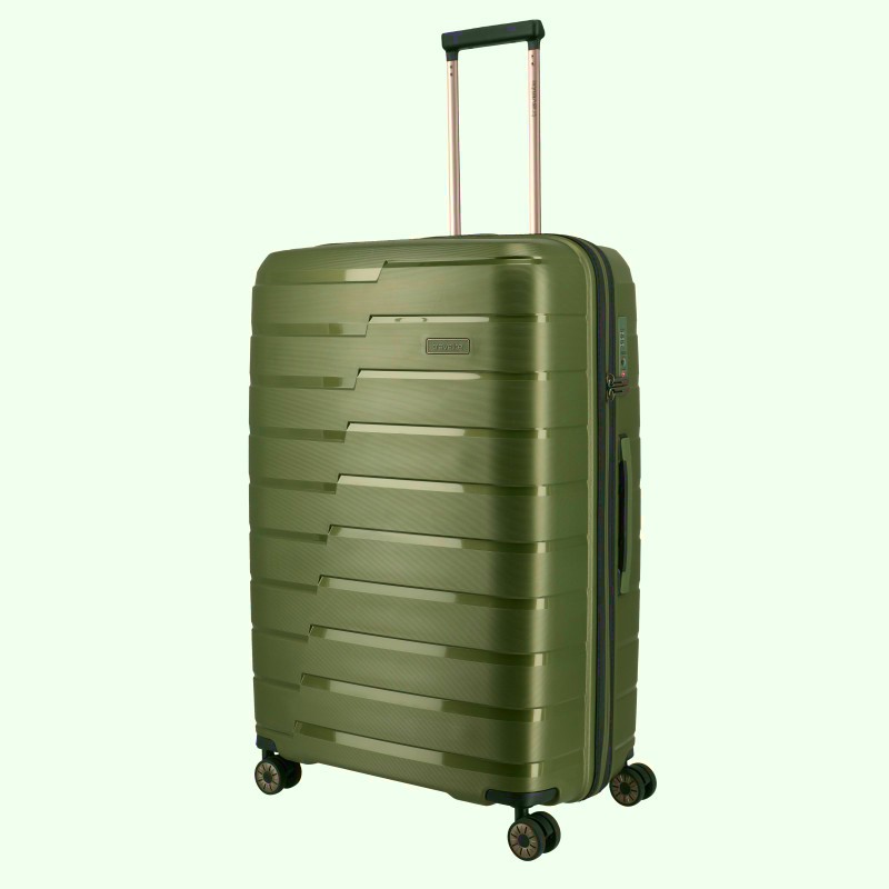 Didelis plastikinis lagaminas Travelite Air Base D Žalias (Olive)