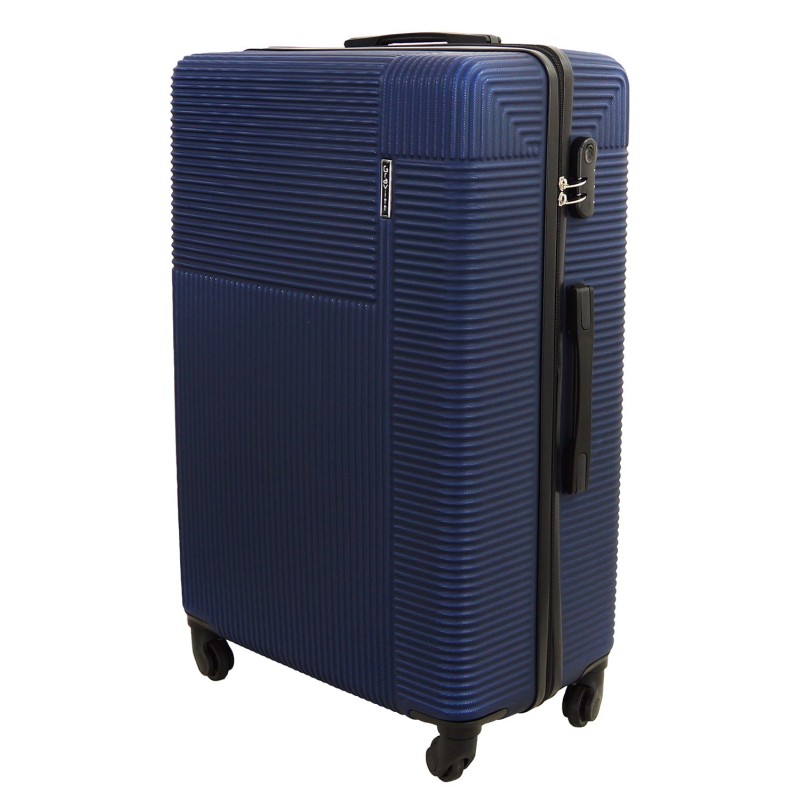 Vidutinis plastikinis lagaminas Gravitt 8052 V Mėlynas (Navy blue)