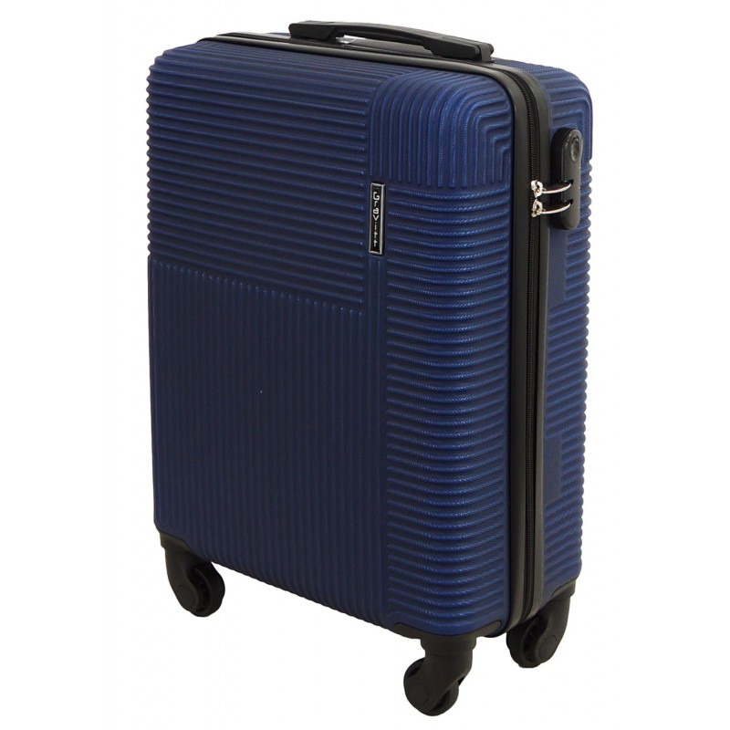 Mažas plastikinis lagaminas Gravitt 8052 M Mėlynas (Navy blue)