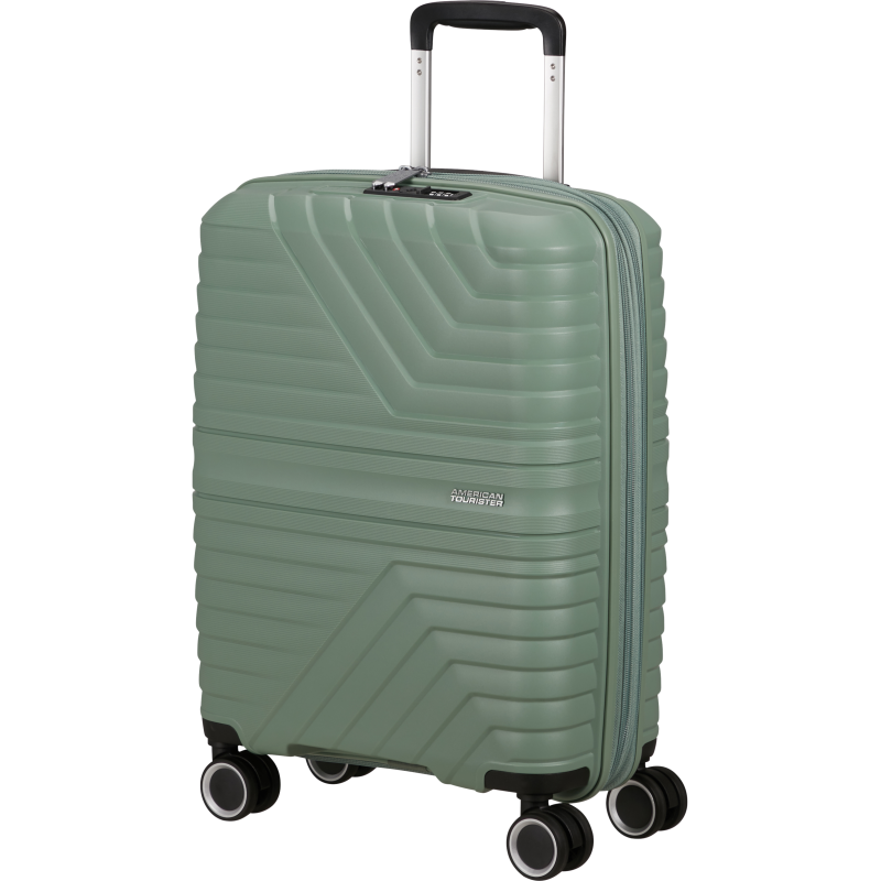 Mažas lagaminas American Tourister FlyTwist M žalias (Botanic Green)