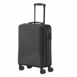 Mažas plastikinis lagaminas Travelite Bali M Juodas