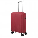 Mažas plastikinis lagaminas Travelite Air Stripe M Raudonas