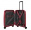 Mažas plastikinis lagaminas Travelite Air Stripe M Raudonas