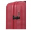 Mažas plastikinis lagaminas Travelite Air Stripe M Raudonas