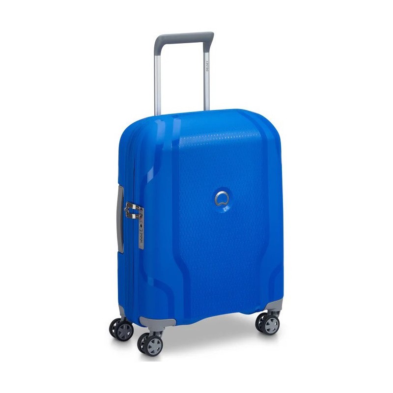 Mažas plastikinis lagaminas Delsey Clavel M Mėlynas (Electric Blue)