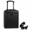 Mažas plastikinis lagaminas WorldPack Ryanair Free 10521 Juodas