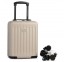 Mažas plastikinis lagaminas WorldPack Ryanair Free 10521 Šviesiai Rudas (Beige)