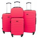 Vidutinis plastikinis lagaminas Gravitt 1131 V Rožinis (Rose)
