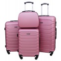 Mažas plastikinis lagaminas Gravitt 1131 M Rožinis (Silver Pink)