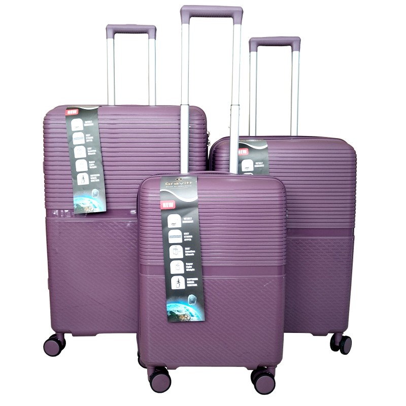 Mažas plastikinis lagaminas Gravitt GR088 M Violetinis (Purple)