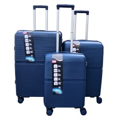 Vidutinis plastikinis lagaminas Gravitt GR088 V Mėlynas (Navy)