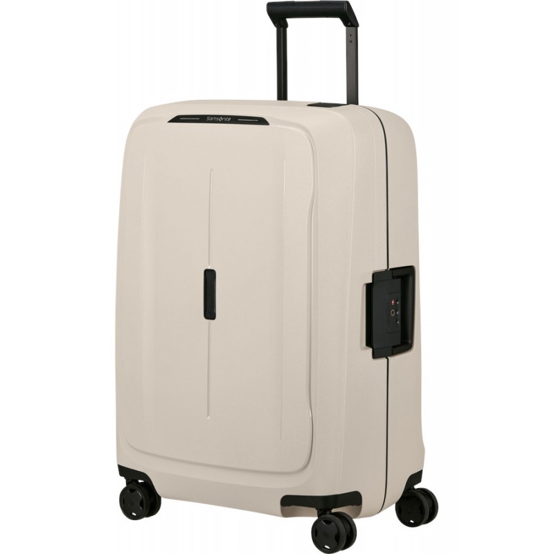 Vidutinis plastikinis lagaminas Samsonite Essens V Kreminis (Sandstone)
