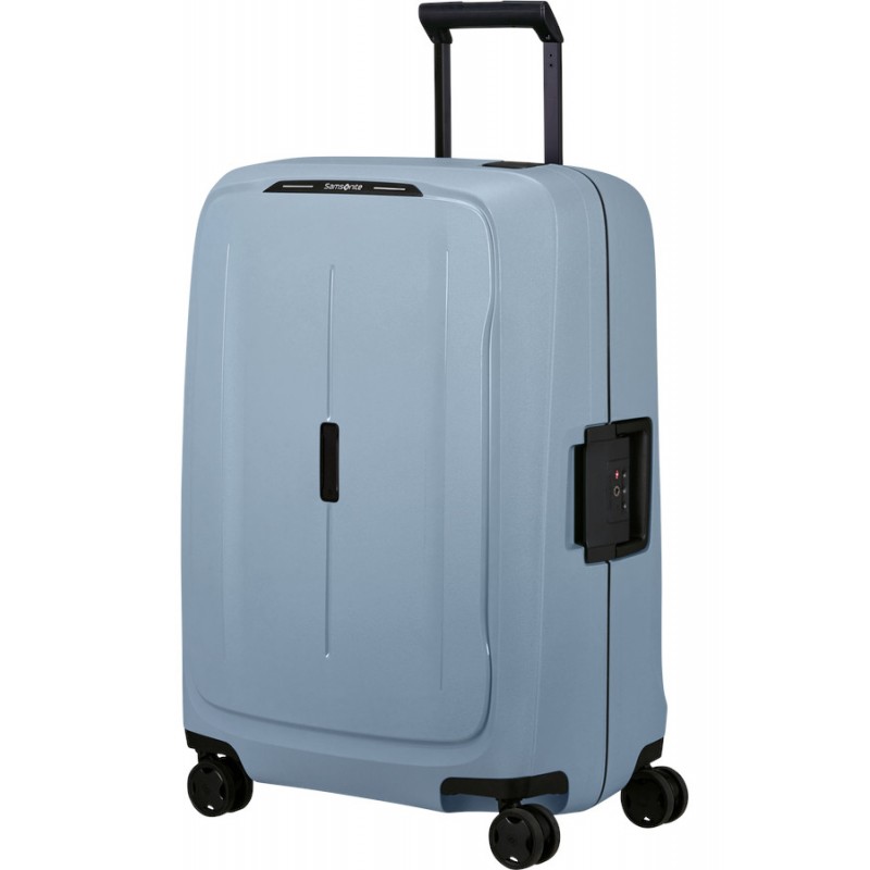 Vidutinis plastikinis lagaminas Samsonite Essens V Mėlynas (Fog Blue)