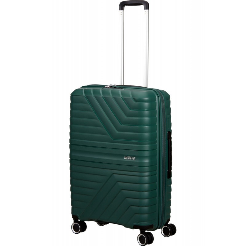 Vidutinis lagaminas American Tourister FlyTwist V Žalias (Afterdark Pine)