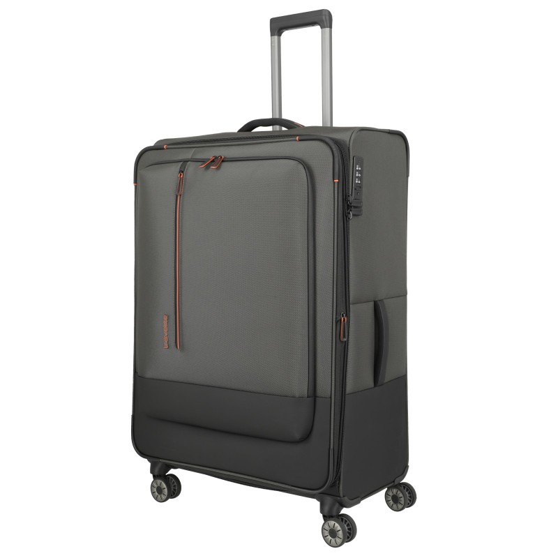 Labai didelis medžiaginis lagaminas Travelite Crosslite 5.0 D Žalias (Dark Olive)