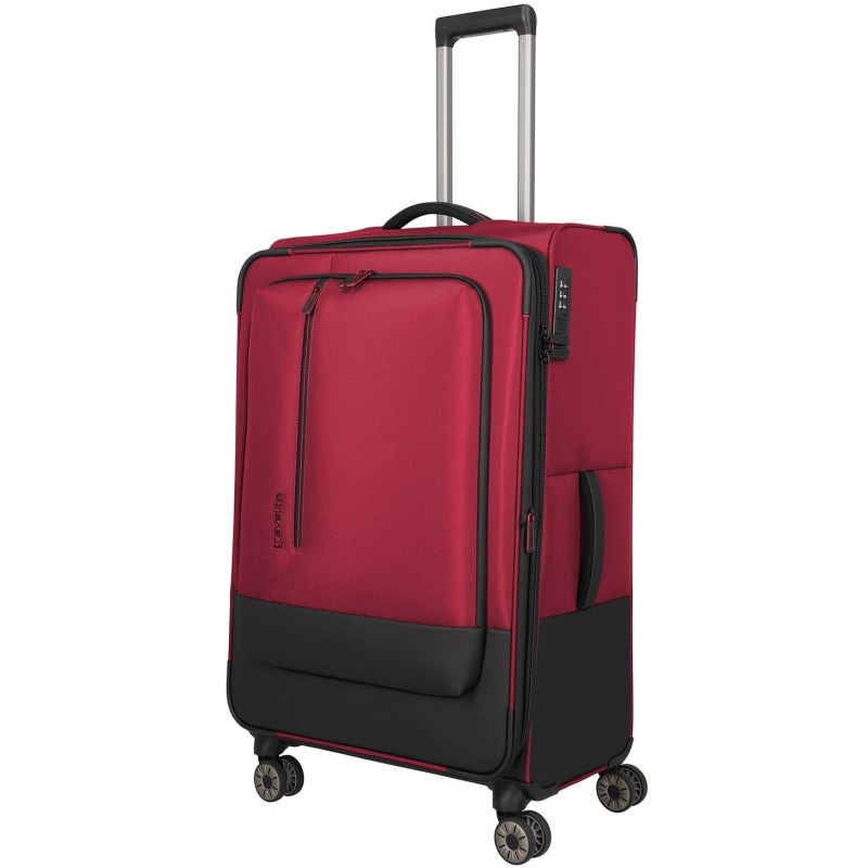 Didelis medžiaginis lagaminas Travelite Crosslite 5.0 D Raudonas