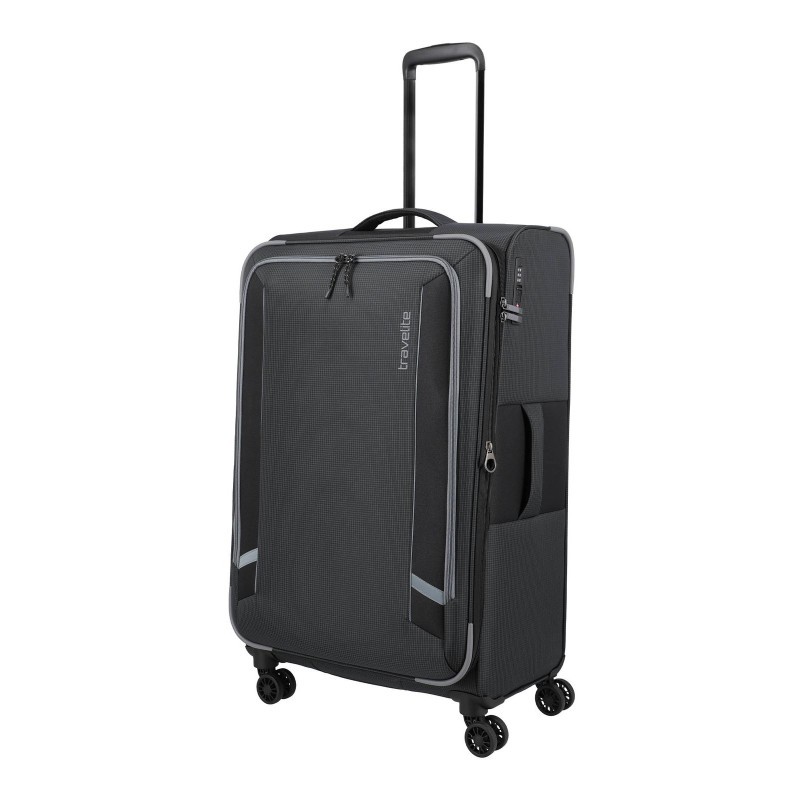 Didelis medžiaginis lagaminas Travelite Corsiica D Juodas
