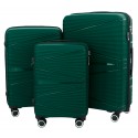 Didelis plastikinis lagaminas Gravitt PP08 D Tamsiai žalias